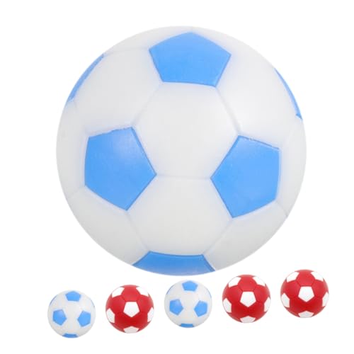 Abaodam 6 Stück Tischfußballbälle Ersatzbälle für Mini Tischkicker Robuste Langlebige Fußballspiel Zubehör in Rot Weiß und Blau Kompakt und Leicht für Mehr Spielspaß von Abaodam