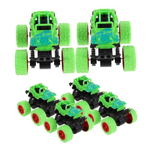 Abaodam 6 Stück Trägheits-geländewagen-Spielzeug Aus Kunststoff, Zum Zurückziehen, Reibungsbetriebene Push-go-Autos, Spielzeug Für Kindergeburtstage, Partys, Gastgeschenke von Abaodam