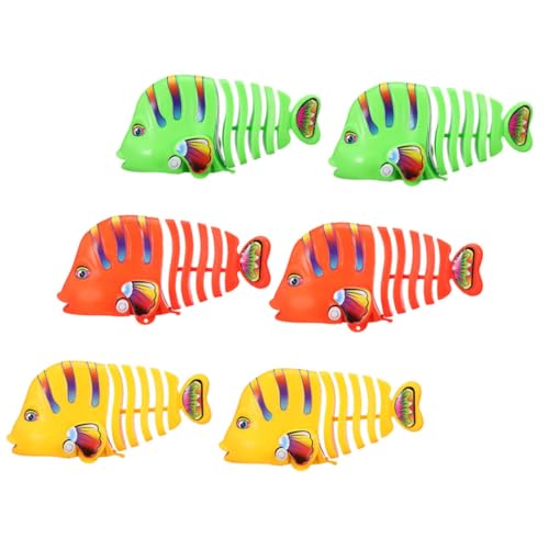 Abaodam 6 Stück Wind Up Badefisch Schwimmende Aufziehbare Cartoon Fische aus Leichtem Sicherem Kunststoff Sensorisch Stimulierend als und Badewannenspielzeug Abaodam 6 Stück Wind Up Badefisch Schwimmende Aufziehbare Cartoon Fische aus Leichtem Sicherem Kunststoff Sensorisch Stimulierend als und Badewannenspielzeug von Abaodam