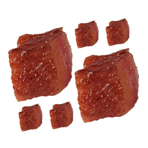 Abaodam 6stücke Künstliches Rindfleisch Modell Aus Lebensechte -Dekoration Für Küche Restaurant Und Fotografie Requisiten Für Spiel Und Ausstellungen von Abaodam
