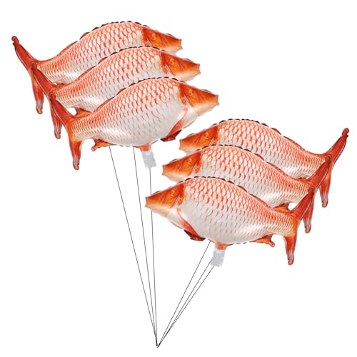 Abaodam 6 Stücke Fischförmige Aluminiumfolienballons Geburtstagspartydekorationen Niedlicher Karpfen-cartoon-fischballondekor Für Hochzeiten Festivals Feiern Abaodam 6 Stücke Fischförmige Aluminiumfolienballons Geburtstagspartydekorationen Niedlicher Karpfen-cartoon-fischballondekor Für Hochzeiten Festivals Feiern von Abaodam