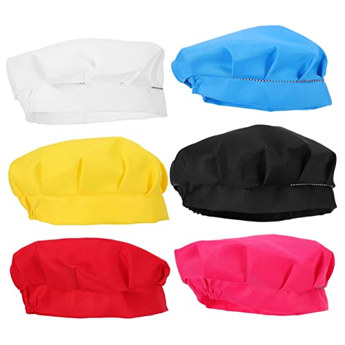 Abaodam Kinder-kochmützen-Set – 6-teiliges Kinder-kochmützen-Set – Kinder-kochmütze – Kinder-bäckermütze – Dekorative Kochmütze – Kinder-Cosplay-zubehör Abaodam Kinder-kochmützen-Set – 6-teiliges Kinder-kochmützen-Set – Kinder-kochmütze – Kinder-bäckermütze – Dekorative Kochmütze – Kinder-Cosplay-zubehör von Abaodam