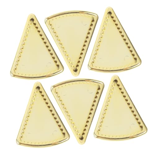 Abaodam 6 Stück Goldene Teller Spielzeug Miniatur Puppenhaus Tabletts - Mini Dekorationen Abaodam 6 Stück Goldene Teller Spielzeug Miniatur Puppenhaus Tabletts - Mini Dekorationen von Abaodam