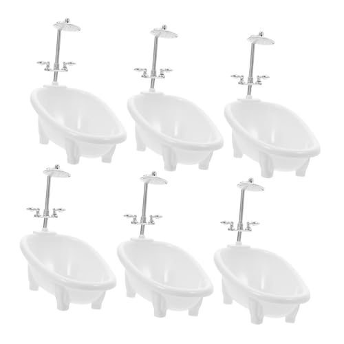 Abaodam 6 Stücke Miniatur Badewanne Simulation Dusche Puppen Wasser Dekor Sprayer Für Bad Kunststoff Modell Zubehör Möbel Wanne Haus Badezimmer Wasserhahn Puppenhaus Mit Kleinen Abaodam 6 Stücke Miniatur Badewanne Simulation Dusche Puppen Wasser Dekor Sprayer Für Bad Kunststoff Modell Zubehör Möbel Wanne Haus Badezimmer Wasserhahn Puppenhaus Mit Kleinen von Abaodam