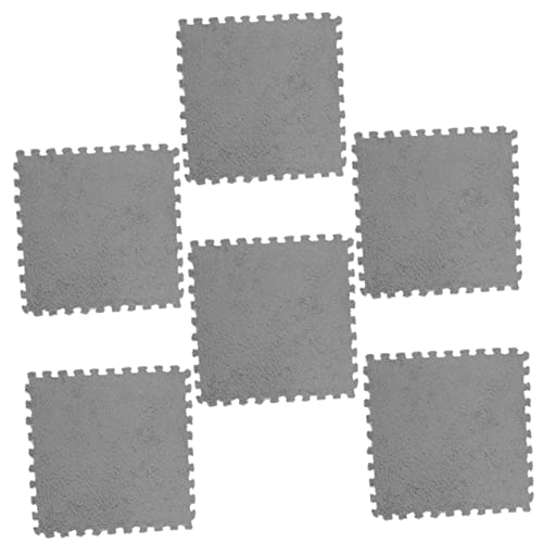 Abaodam 6 Stücke Puzzle-Matte turnmatten Gymnastics Matte schaummatten fußbodenbelag Schaumstoff-Puzzle-Bodenmatte Verriegelung tragbare Fußmatten Puzzlekissen für den Haushalt Samt Grey Abaodam 6 Stücke Puzzle-Matte turnmatten Gymnastics Matte schaummatten fußbodenbelag Schaumstoff-Puzzle-Bodenmatte Verriegelung tragbare Fußmatten Puzzlekissen für den Haushalt Samt Grey von Abaodam