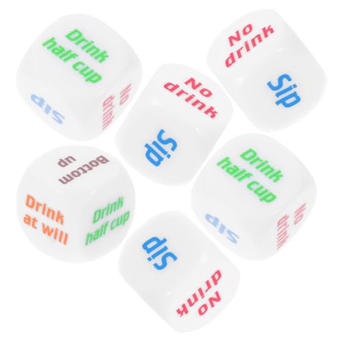 Abaodam 6er-Pack Lustige Trinkwürfelspiele Für Partys Für Erwachsene Junggesellinnenabschiede Familientreffen Aus Acryl von Abaodam