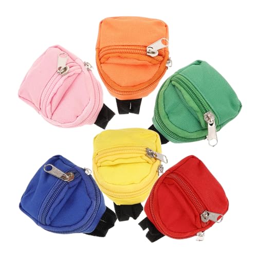 Abaodam 6 Teilige Puppen Ankleidetasche Weich Klein Für Kleiner Rucksack Miniatur Puppen Handtasche Zum Tragen Von Mädchenspielzeug Süß Für Zubehör Schlüsselanhänger Mini Abaodam 6 Teilige Puppen Ankleidetasche Weich Klein Für Kleiner Rucksack Miniatur Puppen Handtasche Zum Tragen Von Mädchenspielzeug Süß Für Zubehör Schlüsselanhänger Mini von Abaodam