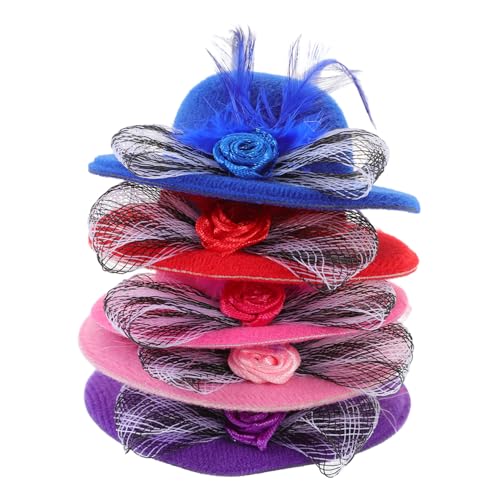 Abaodam Teeparty-hüte-Set – 6 Mini-Zylinder Puppenhüte Perfekt Zum Basteln Und Für Unterhaltung von Abaodam