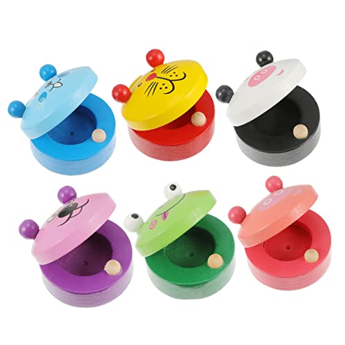 Abaodam 6 Teiliges Holzspielzeug Musik Instrument Castanet Für Orff Musikspielzeug Pädagogisches Puzzle Für 3 7 Jahre Alte Zufällige Tiermotive Abaodam 6 Teiliges Holzspielzeug Musik Instrument Castanet Für Orff Musikspielzeug Pädagogisches Puzzle Für 3 7 Jahre Alte Zufällige Tiermotive von Abaodam