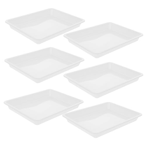 Abaodam 6 Teiliges Puzzle Tablett Puzzleblock Halter Stapelbares Tablett Organizer Tabletts Büro Tablett Puzzlematten Tablett Zum Malen Perlenregal Behälter Trennwände Soda von Abaodam