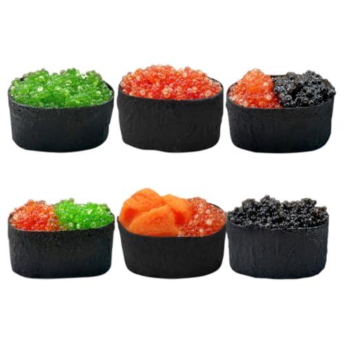 Abaodam Simulations-Sushi-Modelle – 6 Stück Japanisches Gefälschtes Sushi-Spielzeug Für Heimdekoration Restaurant-Ausstellung Und Fotografie Abaodam Simulations-Sushi-Modelle – 6 Stück Japanisches Gefälschtes Sushi-Spielzeug Für Heimdekoration Restaurant-Ausstellung Und Fotografie von Abaodam