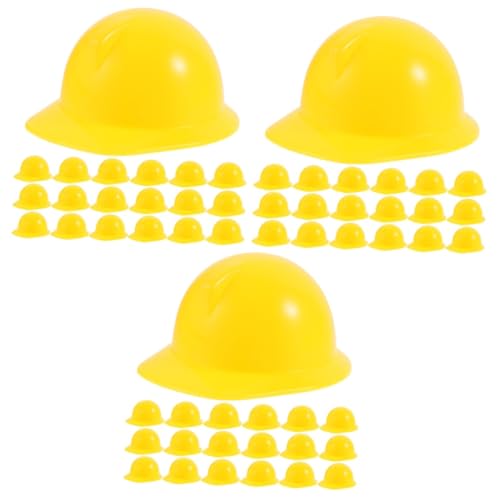Abaodam 60 Stck Teiliges Miniatur Puppenhelme aus Realistische Gelbe Sicherheitshelme Dekorative Mini Hartschalenhelme für Puppen Leicht und Sicher zum Ankleiden und Basteln Abaodam 60 Stck Teiliges Miniatur Puppenhelme aus Realistische Gelbe Sicherheitshelme Dekorative Mini Hartschalenhelme für Puppen Leicht und Sicher zum Ankleiden und Basteln von Abaodam