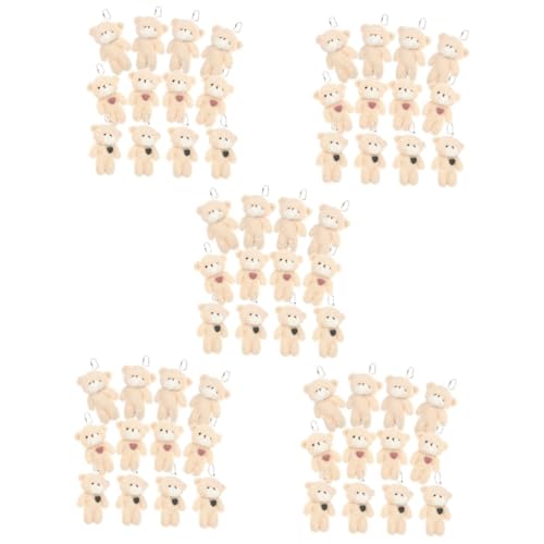 Abaodam 60 Stk Teddybär-Puppe Mädchen Spielzeug Einkaufstasche Mini Plüschbär Schlüsselanhänger Plüschbärchen Schlüsselanhänger alle während Stofftier für Teenager Taschenanhänger Luxus von Abaodam