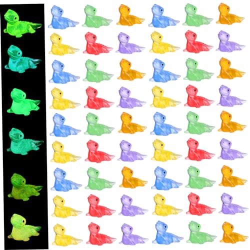 Abaodam 60 Stück Mini-Gecko Einhorn Miniatur-Puppenhaus-Alarm Reptilien-Minifiguren winzig Dekorative Mini Echsen Kleine Echsenfiguren Mini-Eidechsenfiguren Mini-Eidechsen-Ornamente Harz von Abaodam