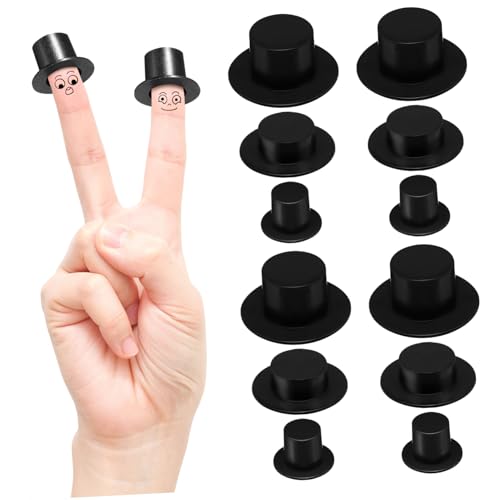 Abaodam 60 Stück Teiliges Mini Top Hut aus Kleine DIY Deko Hüte für Schneemann und Bastelprojekte Vielseitige Schwarze Miniaturhüte für Weihnachtsdeko und Puppenzubehör Abaodam 60 Stück Teiliges Mini Top Hut aus Kleine DIY Deko Hüte für Schneemann und Bastelprojekte Vielseitige Schwarze Miniaturhüte für Weihnachtsdeko und Puppenzubehör von Abaodam