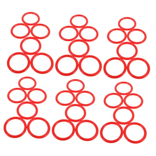 Abaodam 60 Stück Wurfringe Flaschenringwurfspiel Karnevalsringwurfringe Für Ringwurf Ringwurfringe Spielzeugringe Wurfringe Karnevalspartygeschenke Ringwurfspielzeug von Abaodam