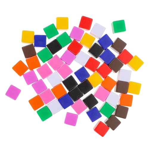 Abaodam Acrylwürfel Würfel 16mm 60 Stück Blankowürfel für Brettspiele Partyspiele von Abaodam