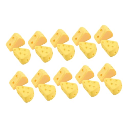 Abaodam 60St Simulierter Käse Kuchenschaber dreieck Dekoration transparenter Eimerbehälter Auslegerteile Fake Käse Dekoration Käse Miniatur-Kunstkäse Mini-Fake-Food Plastik Yellow Abaodam 60St Simulierter Käse Kuchenschaber dreieck Dekoration transparenter Eimerbehälter Auslegerteile Fake Käse Dekoration Käse Miniatur-Kunstkäse Mini-Fake-Food Plastik Yellow von Abaodam