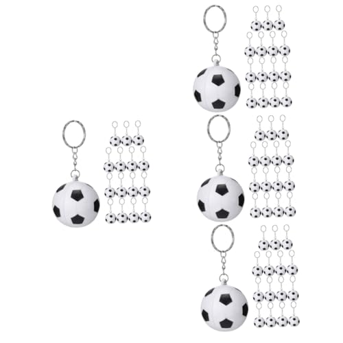 Abaodam 60stücke Teiliges Fußball Schlüsselanhänger Adorable Pu Und Dekorationsanhänger Für Taschen Rucksäcke Und Schlüssel Für Fußballfans Und Partys Abaodam 60stücke Teiliges Fußball Schlüsselanhänger Adorable Pu Und Dekorationsanhänger Für Taschen Rucksäcke Und Schlüssel Für Fußballfans Und Partys von Abaodam