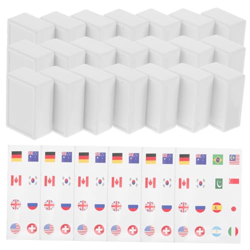 Abaodam 65st Flag-Mahjong-Spiel Partybevorzugung Mit Internationaler Flagge Kachel-Push-Spiel China-flaggenaufkleber Auf Dem Gesicht Dominozug Für Katzenspiele Majiang-Party Plastik von Abaodam