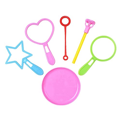 Abaodam Seifenblasen-Spielzeug Für Kinder 6-teiliges Seifenblasen-Set Maker Bunt Partygeschenke Für Draußen Zufällige Farbe von Abaodam