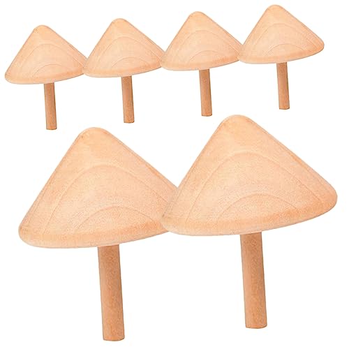 Abaodam 6Pcs hölzerner Kreisel kinderspielzeug bastelset Toys Kindergeburtstag Geburtstagsgeschenke Fun Toy lustiges Kreiselspielzeug lustiger Kinderkreisel Kinderzubehör Holz von Abaodam