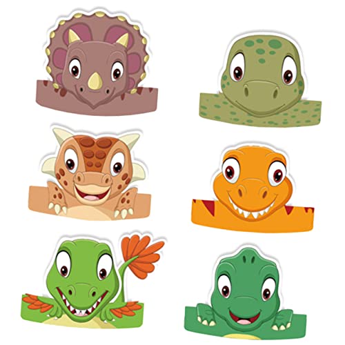 Abaodam Modische Dinosaurier-papierhüte 6 Stück Für Kindergeburtstage Partygeschenk Leicht Zu Tragendes Design Abaodam Modische Dinosaurier-papierhüte 6 Stück Für Kindergeburtstage Partygeschenk Leicht Zu Tragendes Design von Abaodam