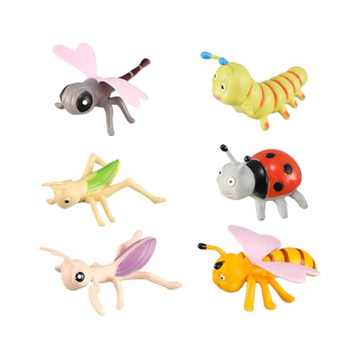Abaodam 6St Insektenmodell deko geburtstagsdeko Insekten Figuren Kreatives Insekten Insekten für Bildungszwecke Cartoon-Insekten- PVC Abaodam 6St Insektenmodell deko geburtstagsdeko Insekten Figuren Kreatives Insekten Insekten für Bildungszwecke Cartoon-Insekten- PVC von Abaodam
