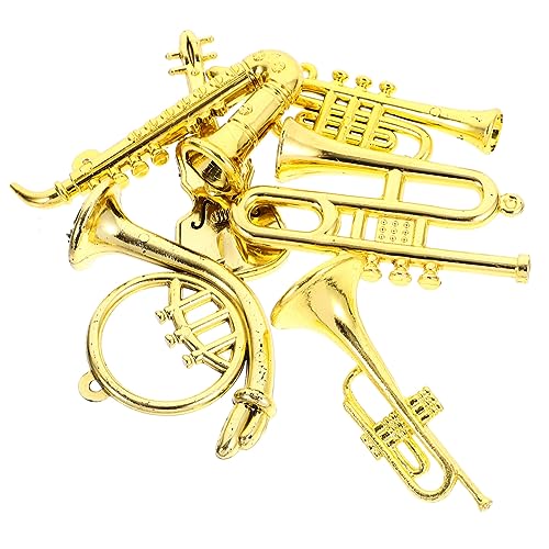 Abaodam 6St puppenhaus Musikinstrument Modell winziges Instrumentenset Saxophon Violine Mini-Instrumente als Ornamente Miniaturinstrumente für Kinder Trockenfrüchte dekorative Gegenstände von Abaodam