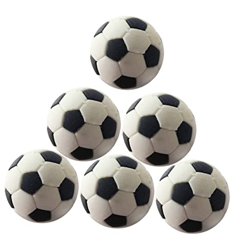 Abaodam 6St Kugelmodellverzierungen Babyspielzeug Tischfußballtische Fußball aus Schaumstoff Tischkicker Dekoration Schlafzimmer House Decoration Fußballverzierungen Mini- -Dekore Gummi von Abaodam