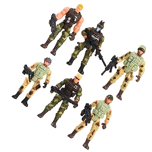 Abaodam 6St Militärsoldatenmodell Toys Spielzeugarmee militärisches Soldatenfiguren militärische Figuren Kindersoldatenstatue Plastik Green Abaodam 6St Militärsoldatenmodell Toys Spielzeugarmee militärisches Soldatenfiguren militärische Figuren Kindersoldatenstatue Plastik Green von Abaodam