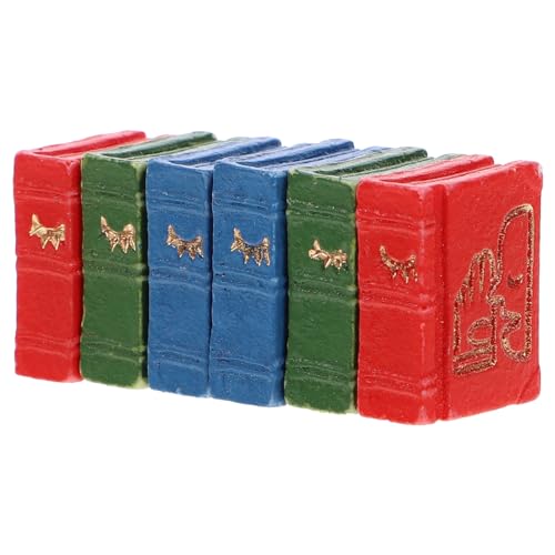 Abaodam 6St Mini-Buch für kinderspielzeug Dekoration für Puppenhäuser kinderknallzeug Bücher Mini- Miniatur-Buchdekore Modellbuch Puppenhaus Harz Abaodam 6St Mini-Buch für kinderspielzeug Dekoration für Puppenhäuser kinderknallzeug Bücher Mini- Miniatur-Buchdekore Modellbuch Puppenhaus Harz von Abaodam