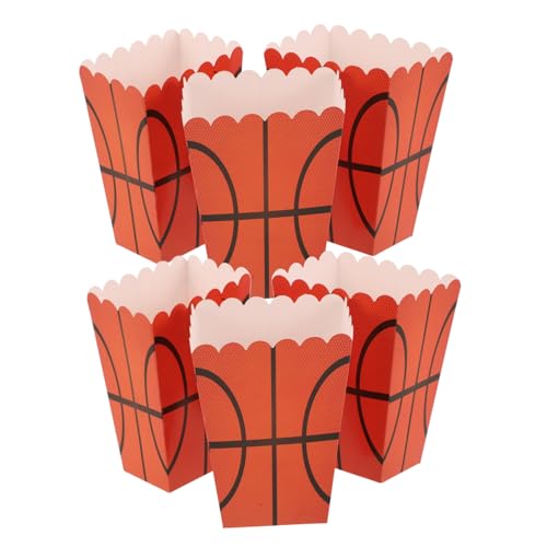 Abaodam 6Stücke Basketball Popcorn Boxen Leere Snackbehälter für Kindergeburtstag Party Dekorationen Vielseitige Verpackung für Popcorn Süßigkeiten und Snacks Sicheres Papiermaterial Abaodam 6Stücke Basketball Popcorn Boxen Leere Snackbehälter für Kindergeburtstag Party Dekorationen Vielseitige Verpackung für Popcorn Süßigkeiten und Snacks Sicheres Papiermaterial von Abaodam