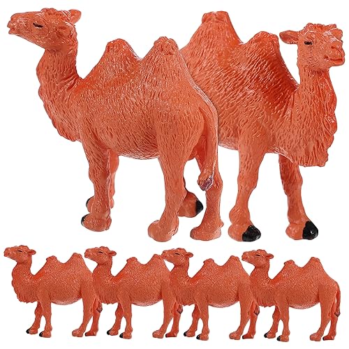 Abaodam 6Stücke Kamel Modelle Realistische Kamelfiguren aus Dekoration für Garten Lernspielzeug für Wunderschöne Tierornamente von Abaodam