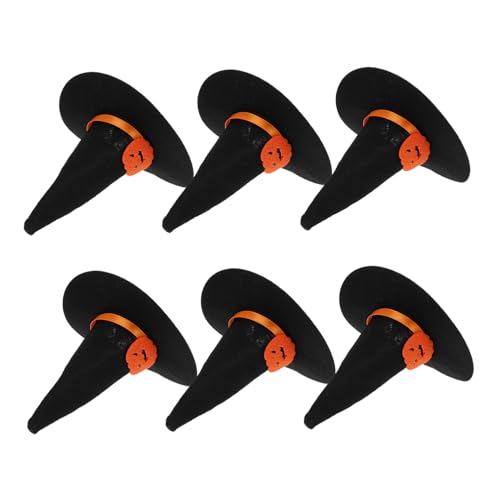 Abaodam 6Stücke Kleine Hüte für Halloween Dekorationen Flaschen Topper für DIY Bastelprojekte Abaodam 6Stücke Kleine Hüte für Halloween Dekorationen Flaschen Topper für DIY Bastelprojekte von Abaodam