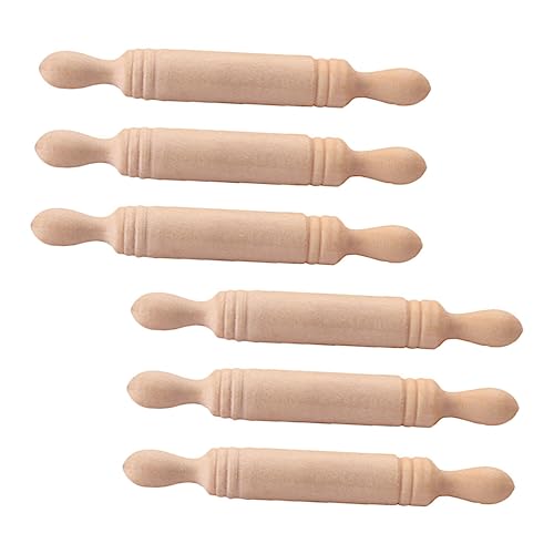Abaodam 6Stücke Küchengeschirr Teiliges Mini für DIY Puppenhaus Küchenwerkzeug Hölzerner Rollstift für Fotografie und Kreative Spiele für Kneten und Modellbau Abaodam 6Stücke Küchengeschirr Teiliges Mini für DIY Puppenhaus Küchenwerkzeug Hölzerner Rollstift für Fotografie und Kreative Spiele für Kneten und Modellbau von Abaodam