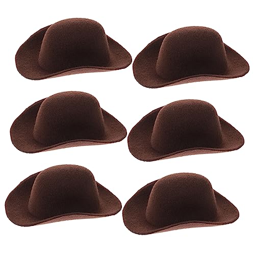 Abaodam 6Stücke Mini Cowboyhüte für Puppen Winzige Western Hüte zur DIY Dekoration für Kinderspielzeug und Kreative Bastelprojekte Wiederverwendbar Abaodam 6Stücke Mini Cowboyhüte für Puppen Winzige Western Hüte zur DIY Dekoration für Kinderspielzeug und Kreative Bastelprojekte Wiederverwendbar von Abaodam