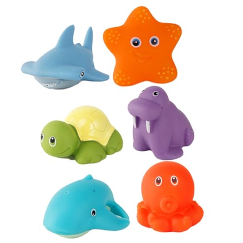 Abaodam 6Stücke Teiliges Badespielzeug für Kleinkinder Spritzendes Quietschspielzeug für Badewanne Fördert Kreativität und Spaß Beim Duschen Sicher und Kinderfreundlich Abaodam 6Stücke Teiliges Badespielzeug für Kleinkinder Spritzendes Quietschspielzeug für Badewanne Fördert Kreativität und Spaß Beim Duschen Sicher und Kinderfreundlich von Abaodam
