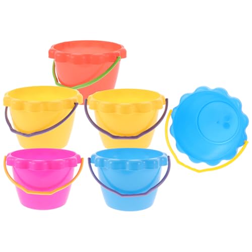 Abaodam 6Stücke Teiliges Bunte Sandspielzeuge Outdoor Sand Eimer für Strand und Garten Langlebig Leicht zu Reinigen für Unordentliche Spiele Abaodam 6Stücke Teiliges Bunte Sandspielzeuge Outdoor Sand Eimer für Strand und Garten Langlebig Leicht zu Reinigen für Unordentliche Spiele von Abaodam