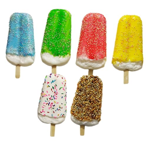 Abaodam 6Stücke Teiliges Künstliche Eiscreme Modelle für Fotografie Realistische Gefrorene Dessertmodelle Ladendekoration Abaodam 6Stücke Teiliges Künstliche Eiscreme Modelle für Fotografie Realistische Gefrorene Dessertmodelle Ladendekoration von Abaodam