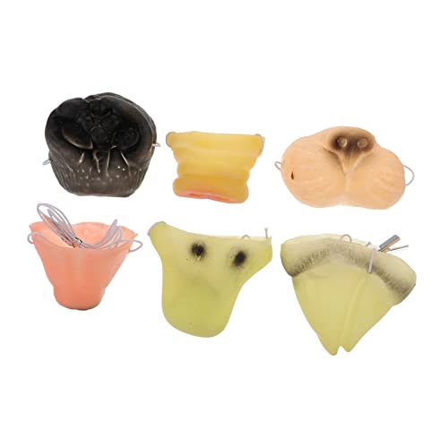 Abaodam 6Stücke Tier Nasenmasken für Lustige Halloween Streichmasken aus Vinyl für Kostümpartys Cosplay und Maskerade Leicht und Bequem von Abaodam