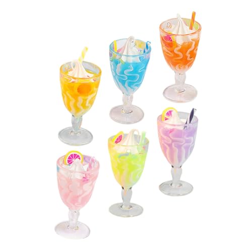 Abaodam 6pcs Mini Eisbecher Puppenhaus Dekorationen Zarte Stabile Modell Requisiten für DIY Puppenhaus Essen und Trinken Display für Miniaturszenen Abaodam 6pcs Mini Eisbecher Puppenhaus Dekorationen Zarte Stabile Modell Requisiten für DIY Puppenhaus Essen und Trinken Display für Miniaturszenen von Abaodam