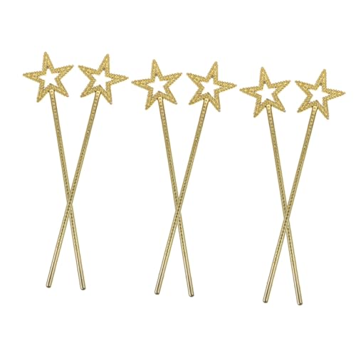 Abaodam 6pcs Star Design Feenstäbe für Handheld Hollow Star Requisiten für Geburtstagsfeiern Halloween Cosplay und Bühnenauftritte Feenzubehör Abaodam 6pcs Star Design Feenstäbe für Handheld Hollow Star Requisiten für Geburtstagsfeiern Halloween Cosplay und Bühnenauftritte Feenzubehör von Abaodam