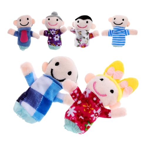Abaodam 6st Fingerpuppenspielzeug Dinosaurier-fingerspielzeug Gefälschte Hand Marionette Handpuppe Handspielzeug Zum Geschichtenerzählen Geschichte Handspielzeug Stoff von Abaodam