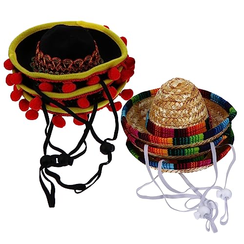 Abaodam Mexikanischer 6 Stück Kleiner Sombrero Hüte Fiesta für Haustiere Erwachsene Kinder Partyzubehör Fotorequisiten Kostümparty Geburtstag Polyester Abaodam Mexikanischer 6 Stück Kleiner Sombrero Hüte Fiesta für Haustiere Erwachsene Kinder Partyzubehör Fotorequisiten Kostümparty Geburtstag Polyester von Abaodam