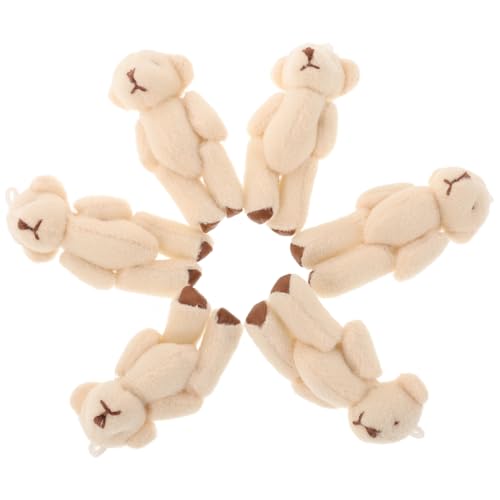 Abaodam 6st Plüschtier-anhänger Entzückendes Kuscheltier Partygeschenke Tragen Miniatur-kuscheltiere Plüschbär Für Die Abschlussfeier Minibären Für Die Babyparty Pp Baumwolle Weiß Abaodam 6st Plüschtier-anhänger Entzückendes Kuscheltier Partygeschenke Tragen Miniatur-kuscheltiere Plüschbär Für Die Abschlussfeier Minibären Für Die Babyparty Pp Baumwolle Weiß von Abaodam