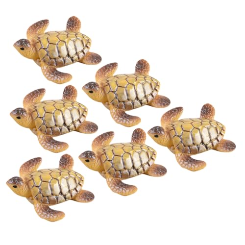 Abaodam 6stücke Miniatur-schildkröten-Dekoration Resin Realistische Figuren Für Garten Aquarium Landschaften Geschenkidee Für Familie Und Freunde Abaodam 6stücke Miniatur-schildkröten-Dekoration Resin Realistische Figuren Für Garten Aquarium Landschaften Geschenkidee Für Familie Und Freunde von Abaodam