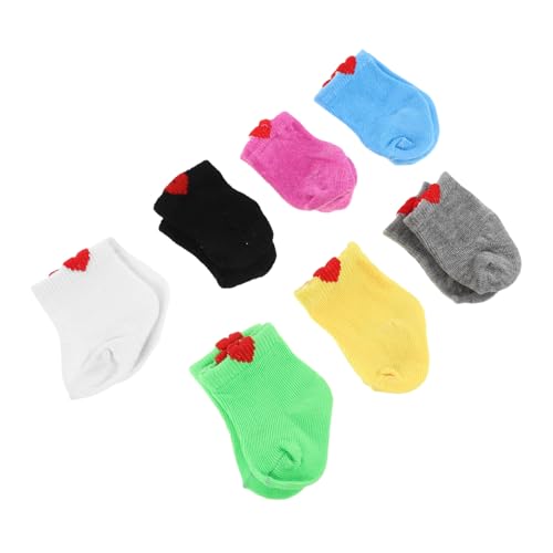 Abaodam 7paare Puppensocken Puppen Puppenschuhzubehör Aus Weichem Stoff Verkleidungskostümsocken Für Babydolls Und Stofftiere Spielzeugsocken Mehrfarbigem Design Für Spielfiguren Und Abaodam 7paare Puppensocken Puppen Puppenschuhzubehör Aus Weichem Stoff Verkleidungskostümsocken Für Babydolls Und Stofftiere Spielzeugsocken Mehrfarbigem Design Für Spielfiguren Und von Abaodam