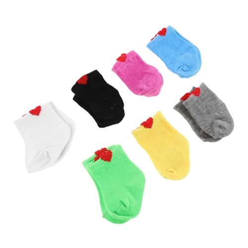 Abaodam 7 Paare Puppensocken für American Doll Bunte Weiche Strümpfe aus Strapazierfähigem Material Vielseitiges Zubehör für Action Figuren Kostüm und Fantasievolles Ankleiden Abaodam 7 Paare Puppensocken für American Doll Bunte Weiche Strümpfe aus Strapazierfähigem Material Vielseitiges Zubehör für Action Figuren Kostüm und Fantasievolles Ankleiden von Abaodam