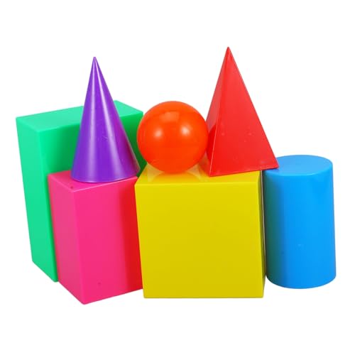 Abaodam 7 Stück Geometriemodell geometrische Spielzeuge Lehrmittel geometrisches Modell mathematisches Modell bausteine Colorful Abaodam 7 Stück Geometriemodell geometrische Spielzeuge Lehrmittel geometrisches Modell mathematisches Modell bausteine Colorful von Abaodam
